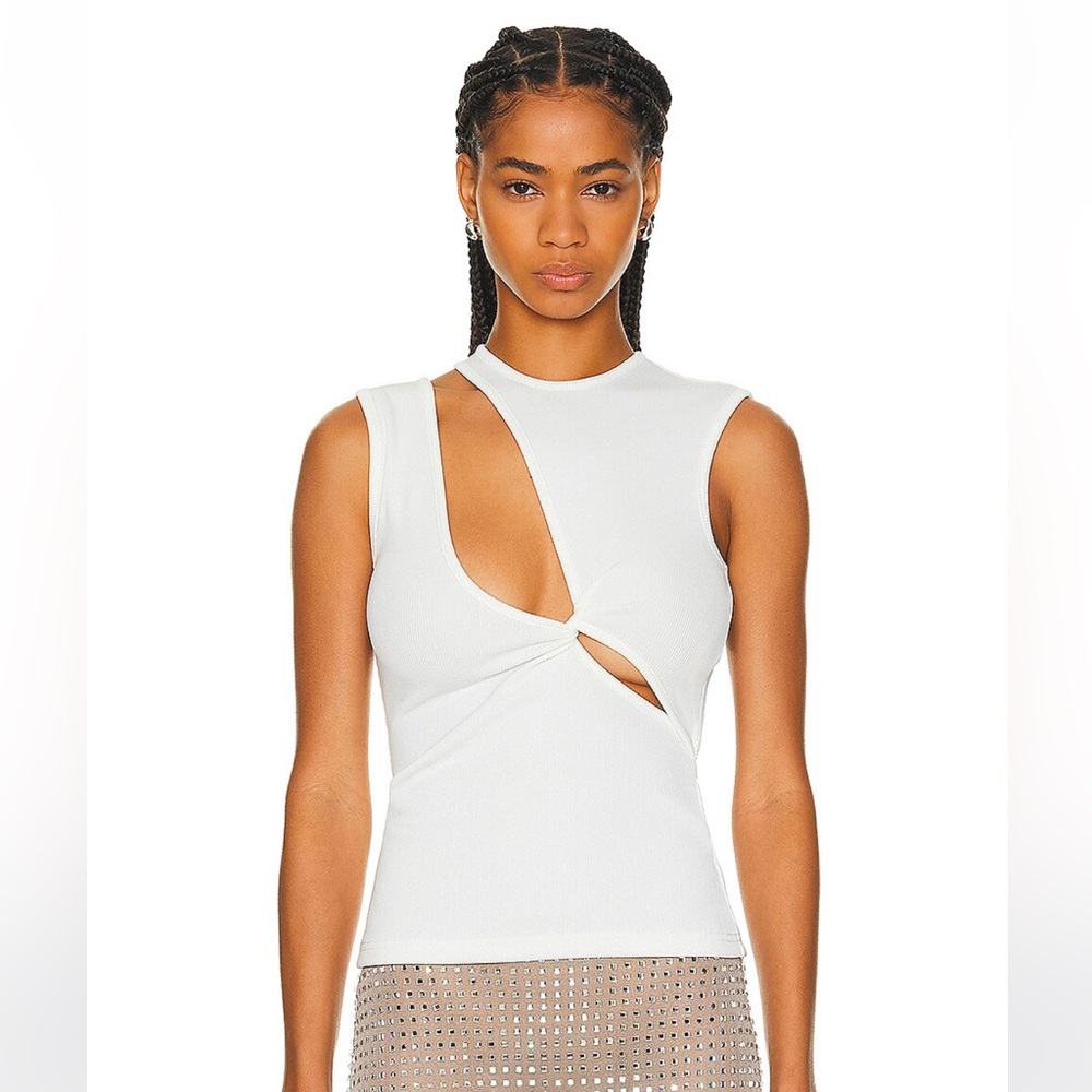 Christopher Esber Oblix Twist Tank Top in White